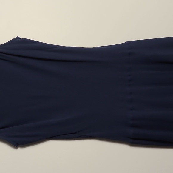 THEYSKENS' THEORY' Silk Midnight Blue Mini Dress Size US 6 EUR 40 - Picture 12 of 16